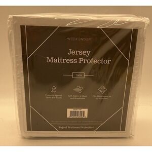 Twin Jersey Weekender WATERPROOF Mattress Protector 10 Yr Warranty 18in Pocket